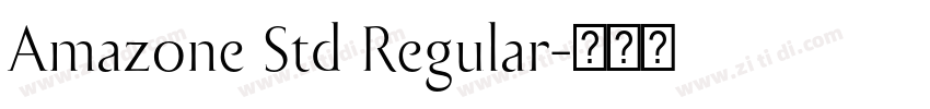 Amazone Std Regular字体转换